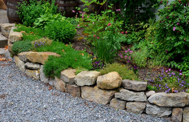 Stone Wall Hardscaping detail