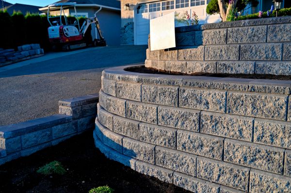 Stone Retaining Wall Repair in Fuquay Varina