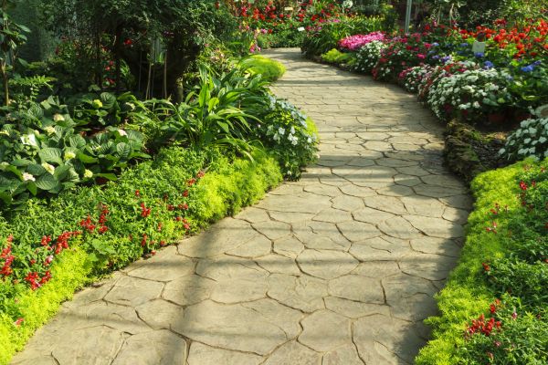 Stone Pathway Repair in Fuquay Varina