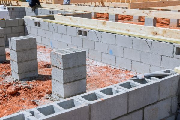 Cement Block Installation in Fuquay Varina